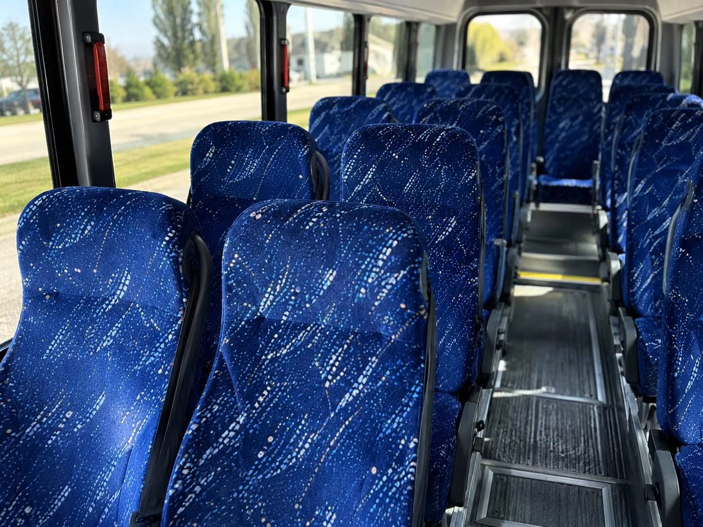 15 passenger minibus interior