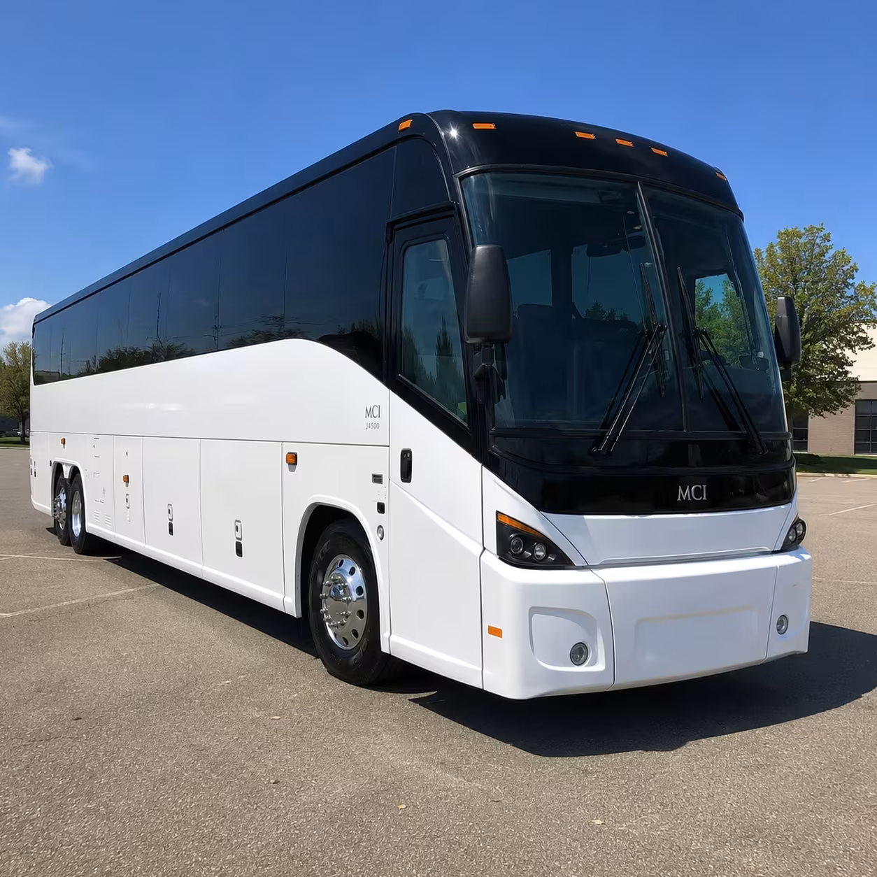 pompano beach charter bus rental exterior