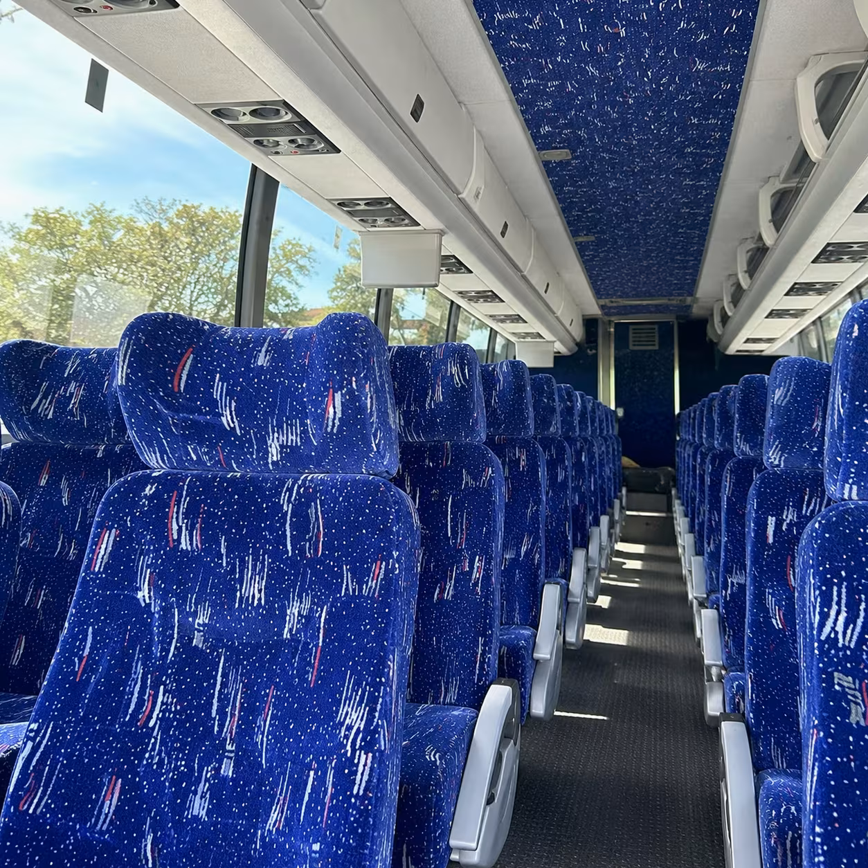 pompano beach charter bus rental inside