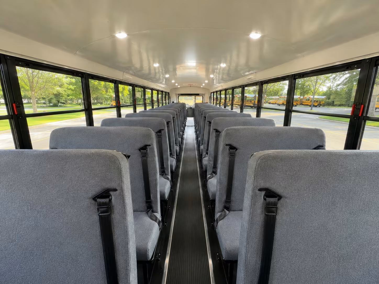 school bus inside