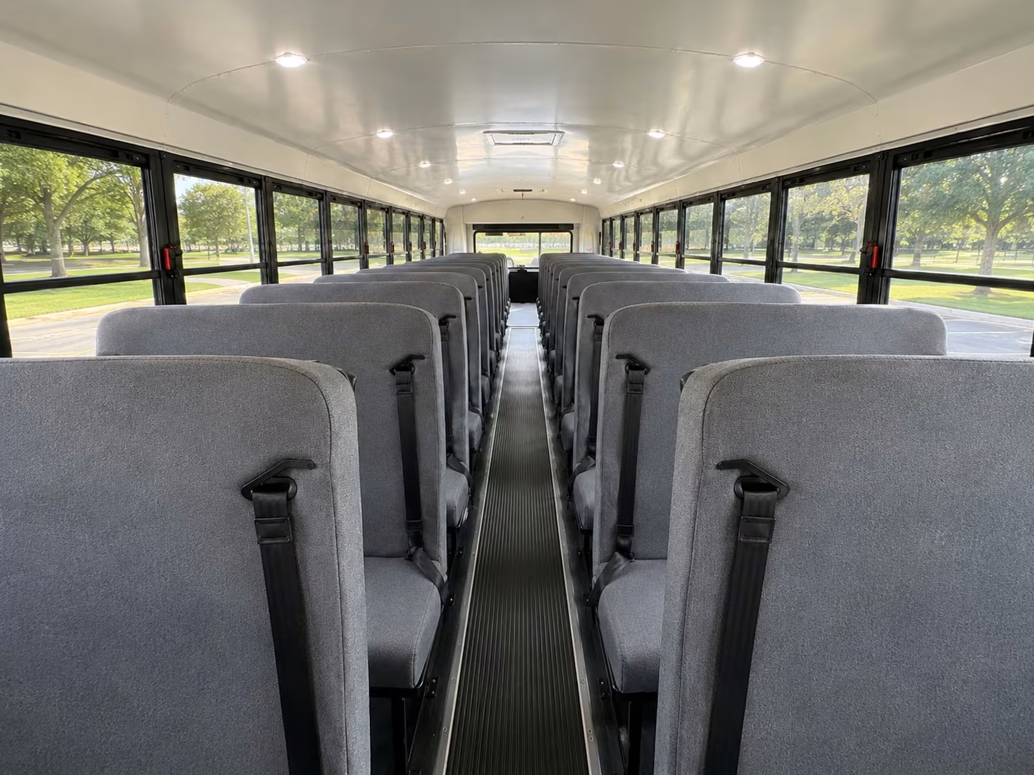 school bus interior